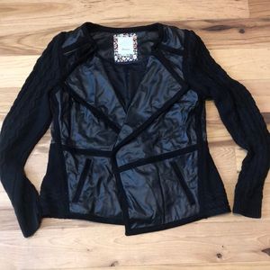 Black vegan leather jacket